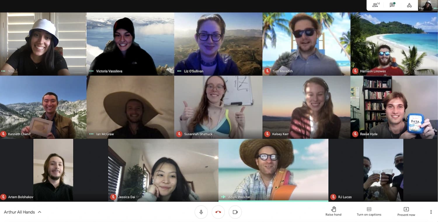 Life at Arthur: lessons from one year of making WFH delightful